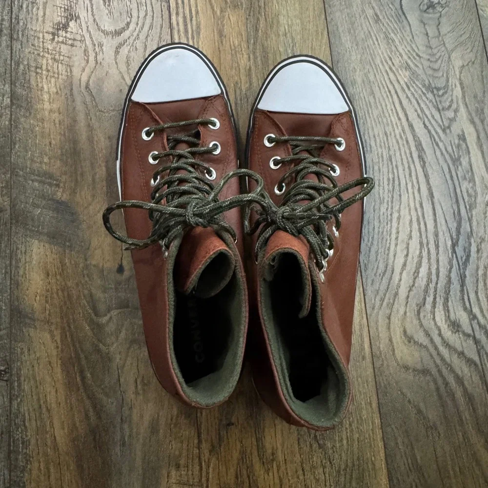 Converse Chuck Taylor All Star City Trek Brown Leather Waterproof Boots Mens 10